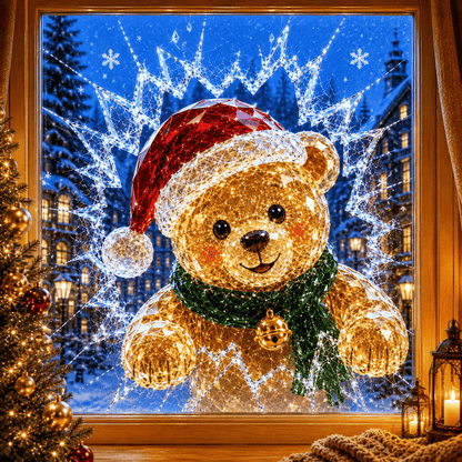 MagicWindow – L'autocollant 3D illusion de Noël pour vitres