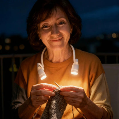 Tour de cou LED multifonctionnel – Libère vos mains et facilite les travaux manuels