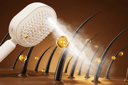 ScalpMist Pro – La brosse massante 2-en-1 avec spray nourrissant intégré