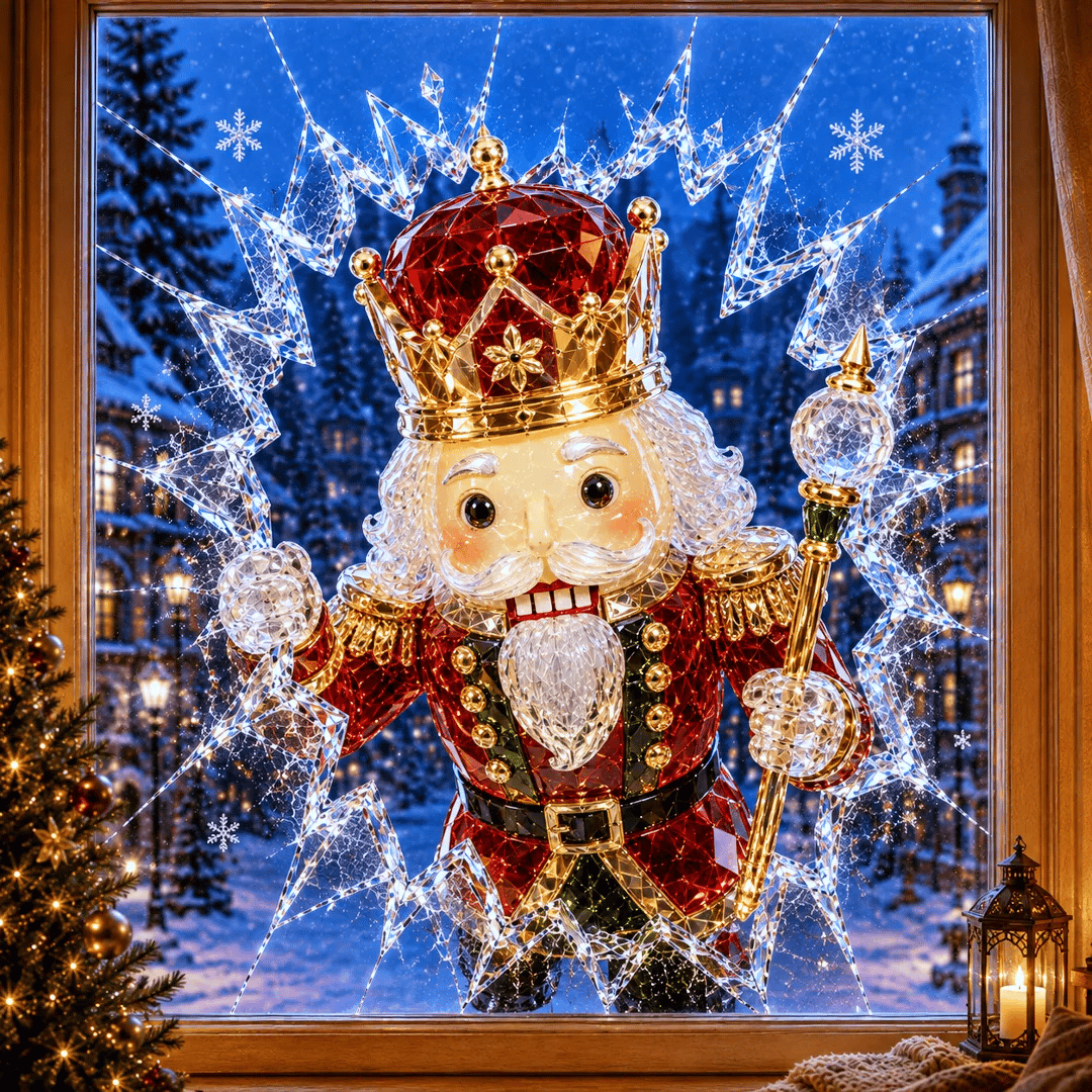 MagicWindow – L'autocollant 3D illusion de Noël pour vitres