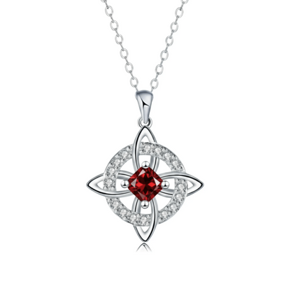 WitchKnot Mystic – Le collier nœud de sorcière avec votre pierre de naissance