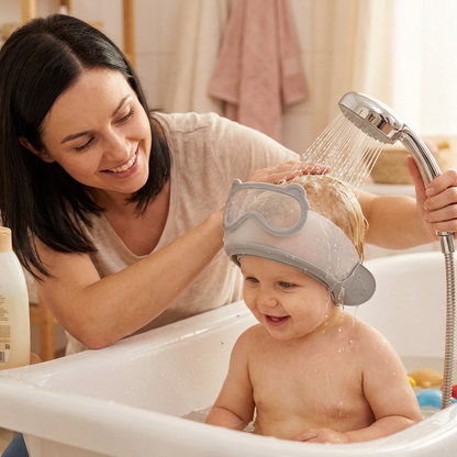 BathShield – La visière de bain protectrice ajustable pour bébé
