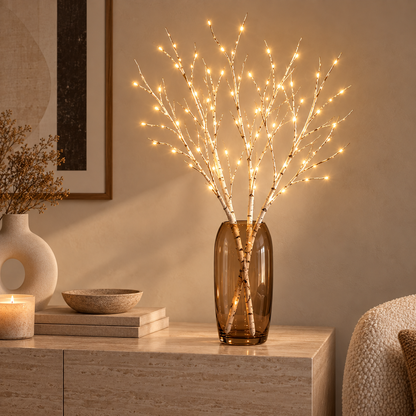 LumiGlow  LED – Les finitions bouleau ou marron s'harmonisent parfaitement avec vos plantes, créant un style unique.