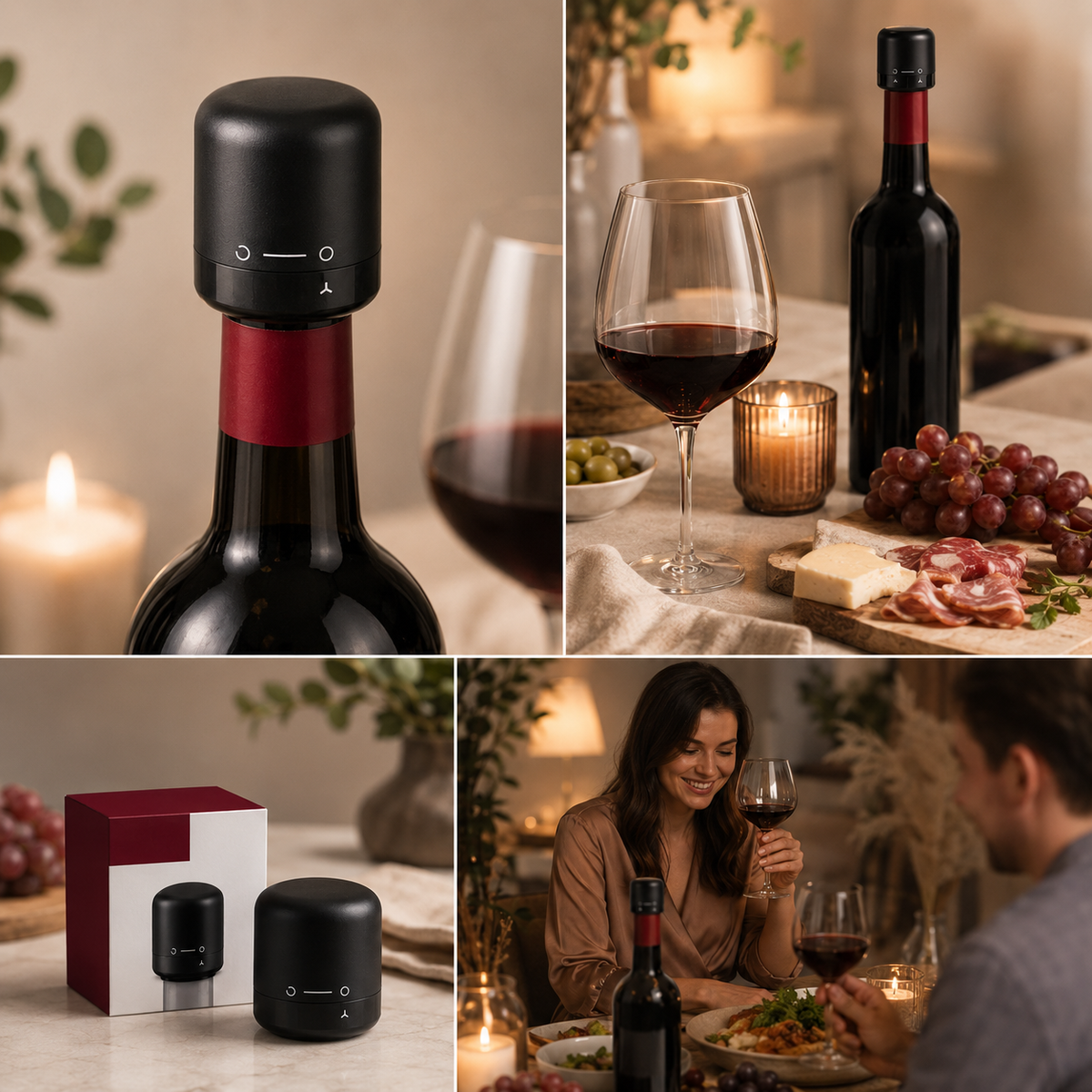 VinoSave – Version classique idéale pour préserver les arômes de vos vins rouges, blancs et rosés