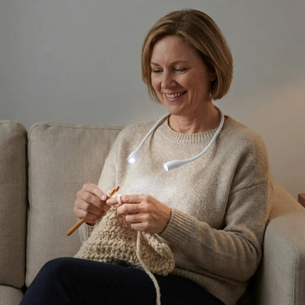 Tour de cou LED multifonctionnel – Libère vos mains et facilite les travaux manuels