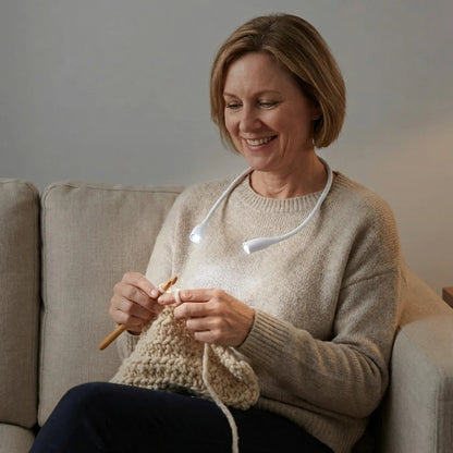 Tour de cou LED multifonctionnel – Libère vos mains et facilite les travaux manuels