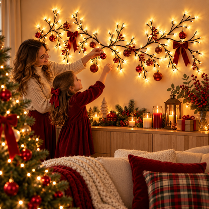 Branches Lumineuses Scintillantes – Éclairage LED d'Ambiance pour la Maison