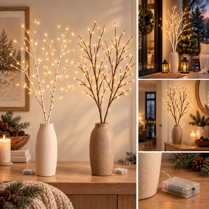 LumiGlow  LED – Les finitions bouleau ou marron s'harmonisent parfaitement avec vos plantes, créant un style unique.
