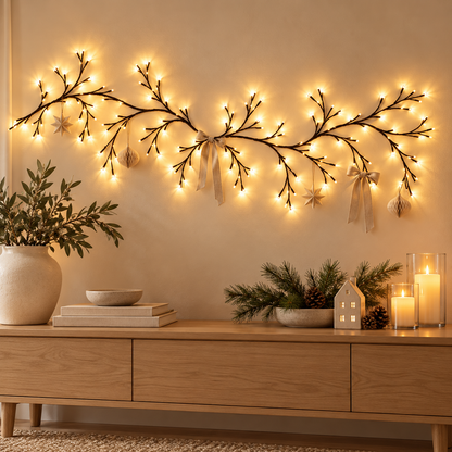 Branches Lumineuses Scintillantes – Éclairage LED d'Ambiance pour la Maison