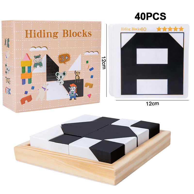 CubixMind – Le jeu de blocs cachés en bois pour booster la pensée spatiale