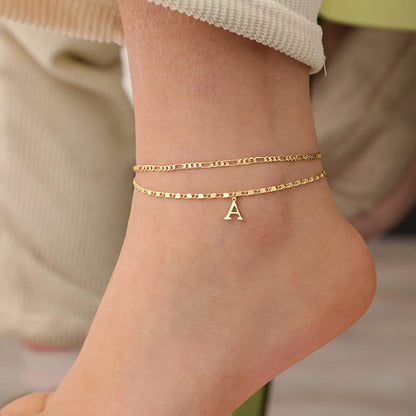 LayerChic Duo – L'ensemble de 2 bracelets de cheville pour un style superposé ultra-tendance