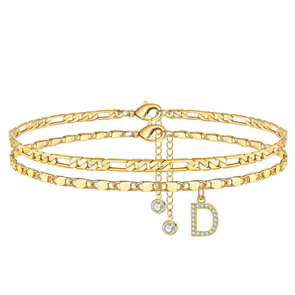 LayerChic Duo – L'ensemble de 2 bracelets de cheville pour un style superposé ultra-tendance