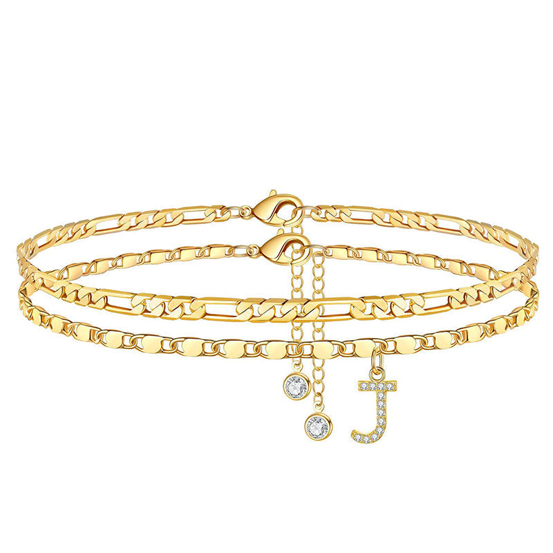 LayerChic Duo – L'ensemble de 2 bracelets de cheville pour un style superposé ultra-tendance