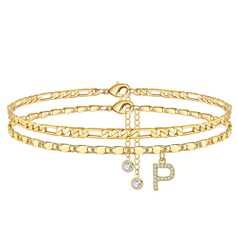 LayerChic Duo – L'ensemble de 2 bracelets de cheville pour un style superposé ultra-tendance