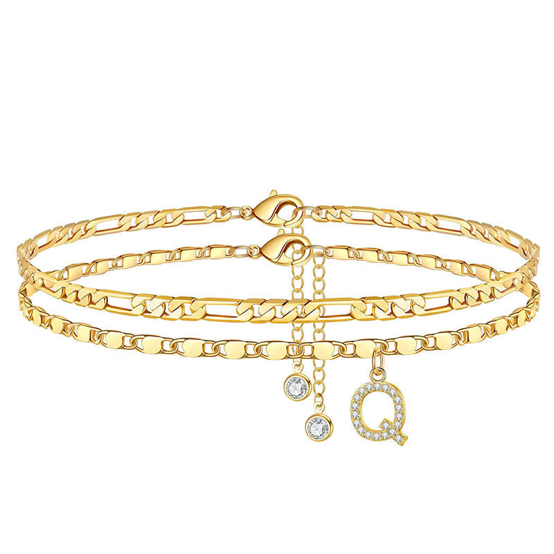 LayerChic Duo – L'ensemble de 2 bracelets de cheville pour un style superposé ultra-tendance