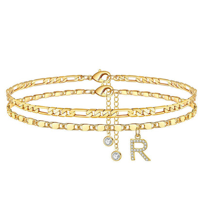 LayerChic Duo – L'ensemble de 2 bracelets de cheville pour un style superposé ultra-tendance