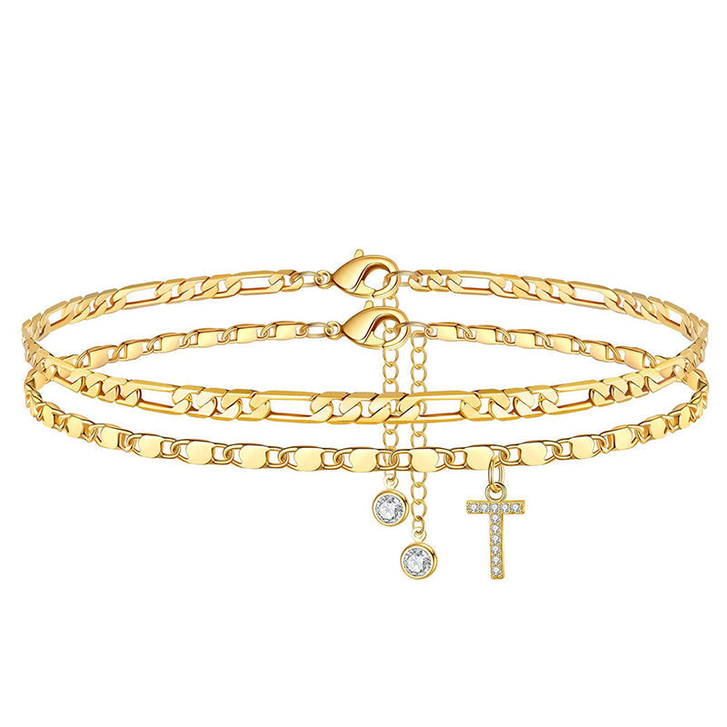 LayerChic Duo – L'ensemble de 2 bracelets de cheville pour un style superposé ultra-tendance