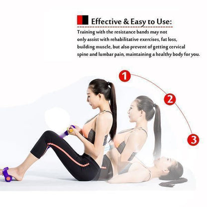 CorePull 4X – L'élastique à pédales renforcé à 4 tubes pour sculpter votre corps à domicile
