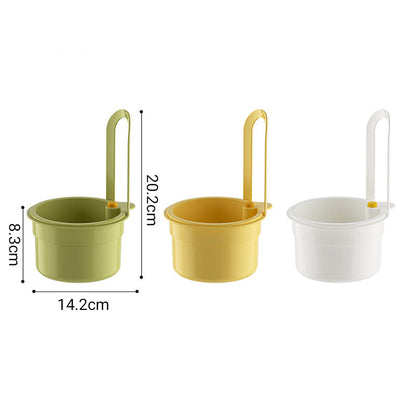 OmniDrain™ – Panier multifonction 2-en-1 : filtration et rangement intégré.