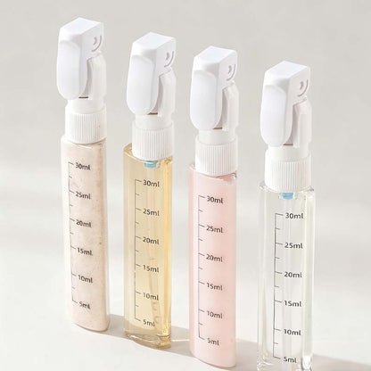 Set de Bouteilles de Voyage 4-en-1 – Solution Compacte & Anti-Fuite – Accessoire Indispensable pour Trousse de Toilette