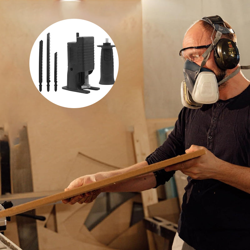 DrillCut Pro – L'adaptateur de scie sabre robuste pour transformer votre perceuse