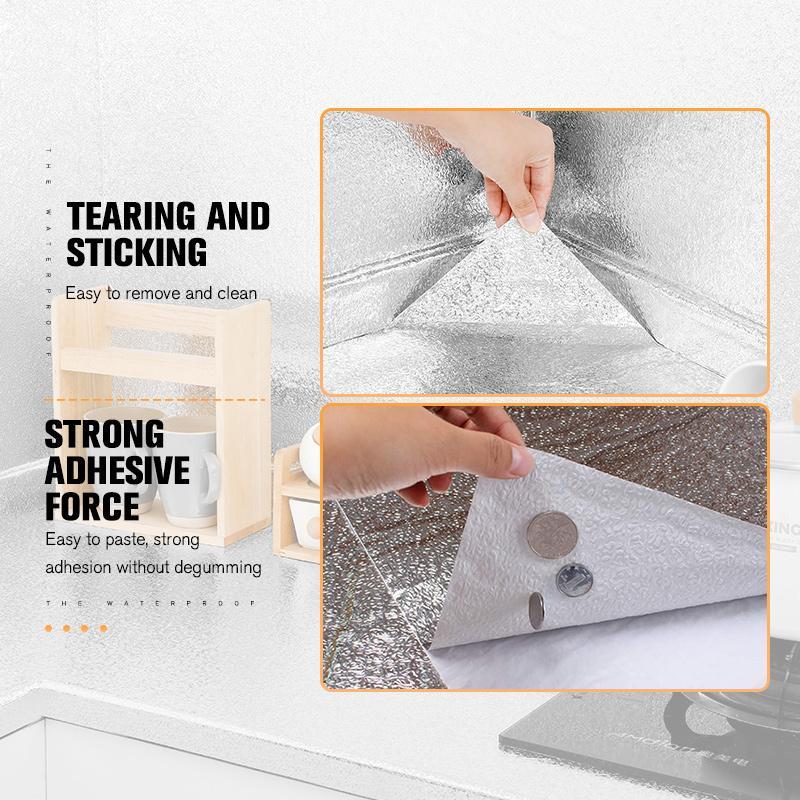 AluShield – Film Aluminium Auto-Adhésif Anti-Huile et Chaleur