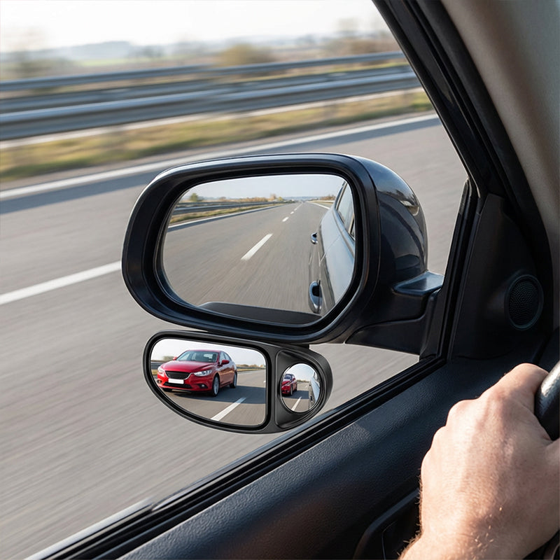 DualView 360 – Le double miroir d'angle mort pour une vision élargie et une conduite sécurisée