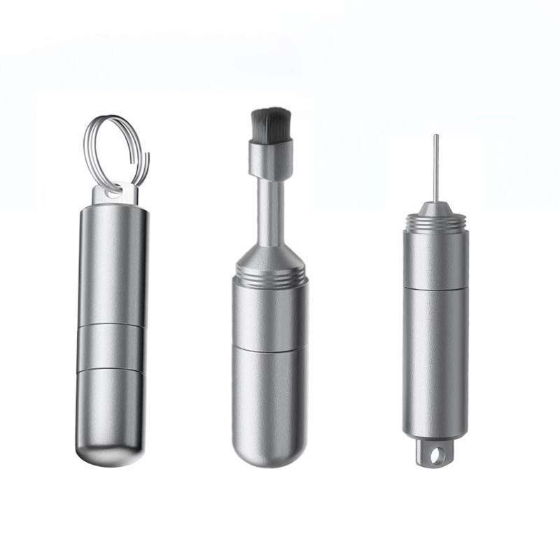 DualTool – Brosse de nettoyage et aiguille d'éjection de carte SIM pour un gain de place optimal