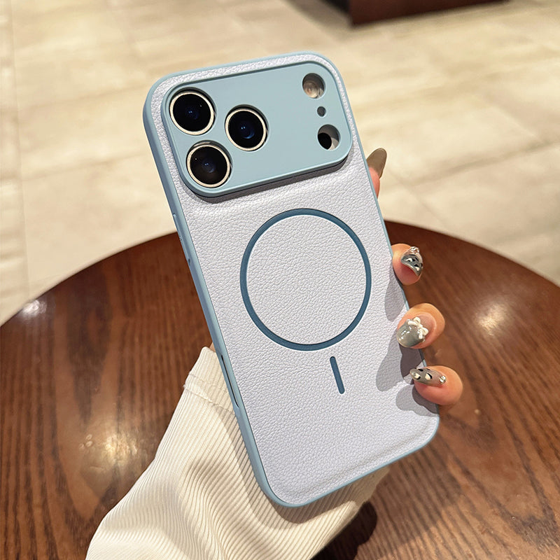 oque Magnétique Anti-Traces pour iPhone (Séries 12 à 17) – Protection Mat Anti-Empreintes & Compatible Charge Sans Fil