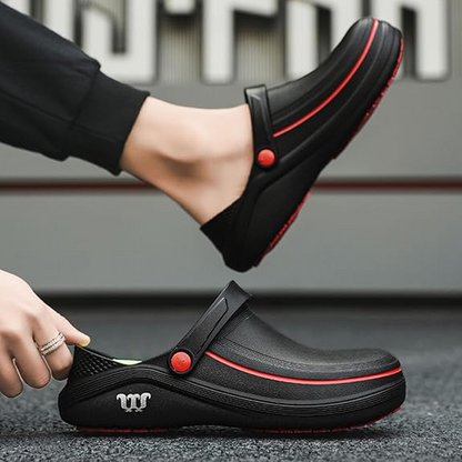 SafeGrip – Semelle extérieure antidérapante de qualité supérieure，Tige imperméable avec revêtement oléofuge