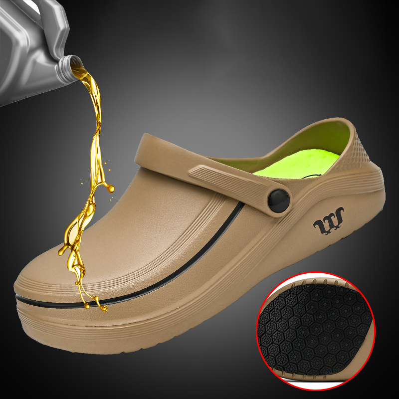 SafeGrip – Semelle extérieure antidérapante de qualité supérieure，Tige imperméable avec revêtement oléofuge