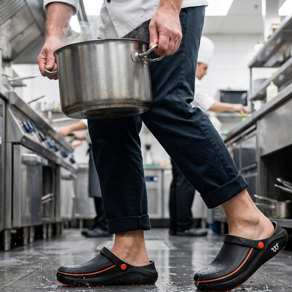 SafeGrip – Semelle extérieure antidérapante de qualité supérieure，Tige imperméable avec revêtement oléofuge