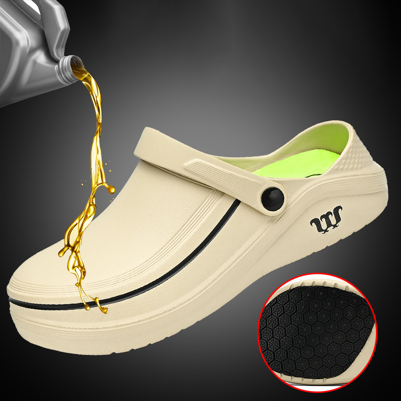 SafeGrip – Semelle extérieure antidérapante de qualité supérieure，Tige imperméable avec revêtement oléofuge