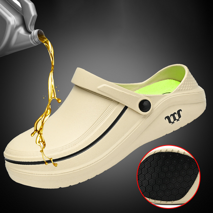 SafeGrip – Semelle extérieure antidérapante de qualité supérieure，Tige imperméable avec revêtement oléofuge