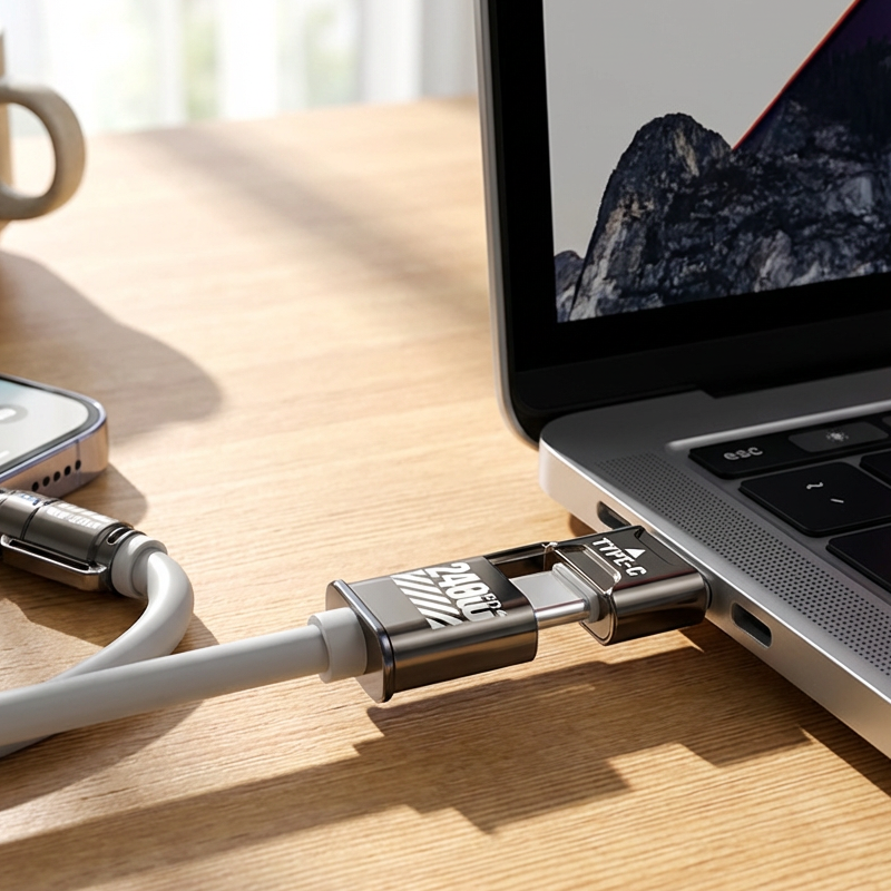 QuadCharge – Le câble intelligent 4-en-1 à puce E-Marker