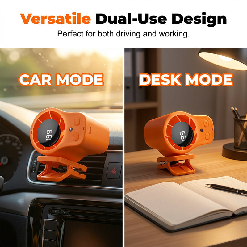 AeroDrive – Le ventilateur hybride 199 vitesses pour voiture et bureau