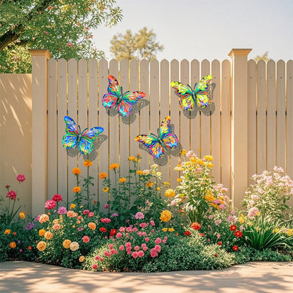 IronFly Vivid – Le lot de 4 papillons en fer forgé pour sublimer vos murs et jardin