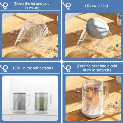 ErgoMug – La poignée ergonomique et polyvalente pour savourer confortablement toutes vos boissons fraîches