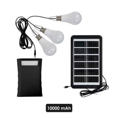 LumiCharge Pro – La station d'énergie solaire complète avec 3 ampoules LED indépendantes