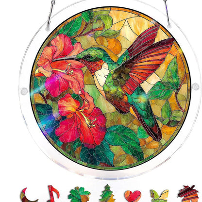 CrystalBird Pro – Un puzzle attrape-soleil coloré en acrylique pour illuminer votre intérieur