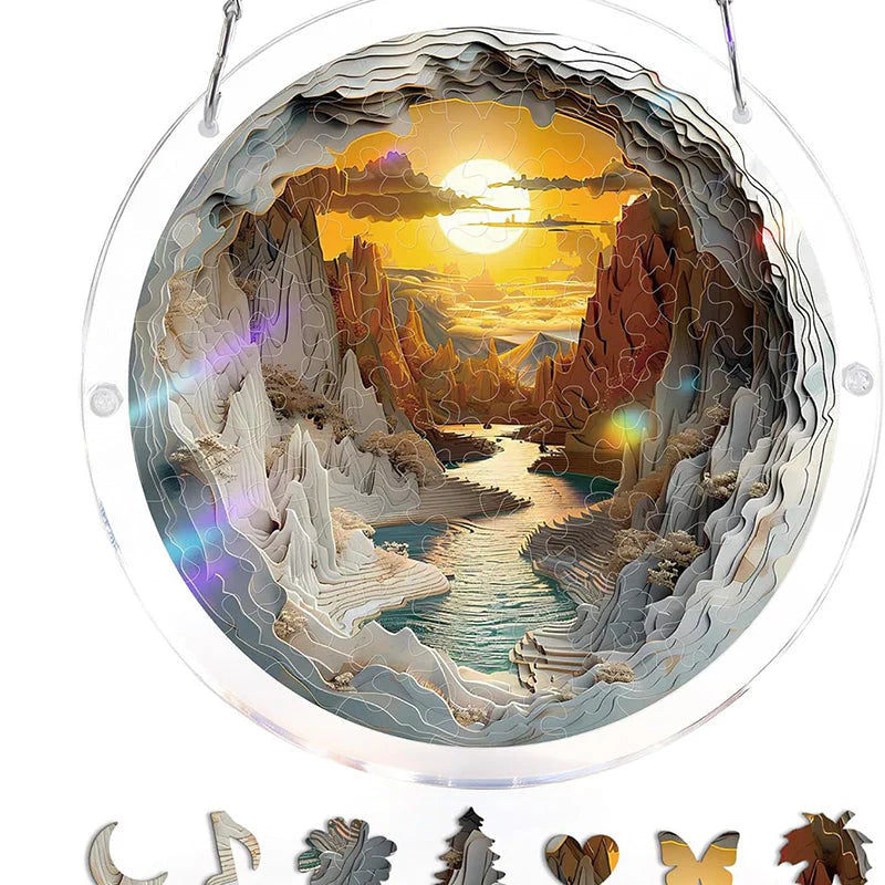 CrystalBird Pro – Un puzzle attrape-soleil coloré en acrylique pour illuminer votre intérieur