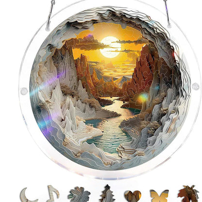 CrystalBird Pro – Un puzzle attrape-soleil coloré en acrylique pour illuminer votre intérieur