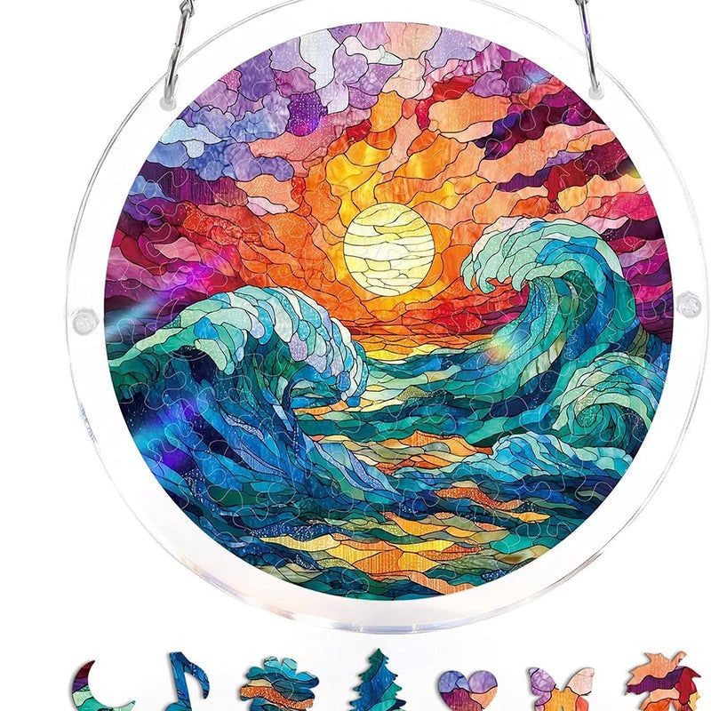 CrystalBird Pro – Un puzzle attrape-soleil coloré en acrylique pour illuminer votre intérieur