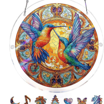 CrystalBird Pro – Un puzzle attrape-soleil coloré en acrylique pour illuminer votre intérieur