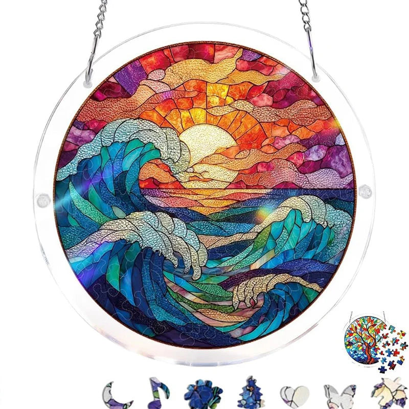 CrystalBird Pro – Un puzzle attrape-soleil coloré en acrylique pour illuminer votre intérieur