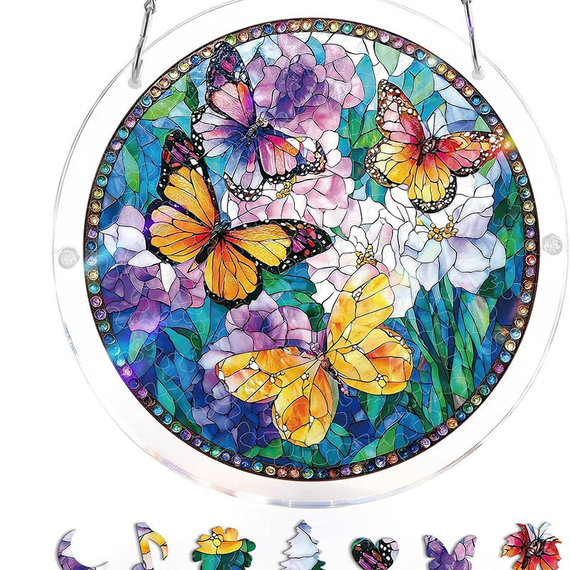 CrystalBird Pro – Un puzzle attrape-soleil coloré en acrylique pour illuminer votre intérieur
