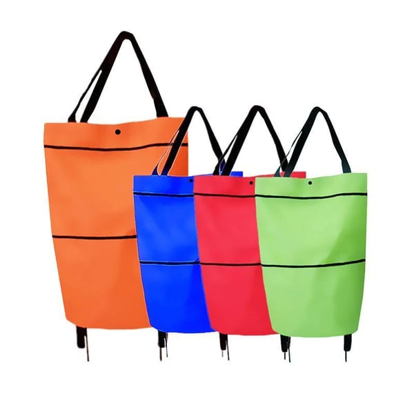 CabaFold – Sac de rangement pliable 2 en 1, capacité de 23 litres，Se transforme en trolley léger