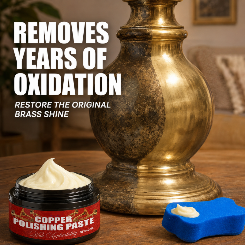BrassShine Pro – La pâte de polissage et rénovation pour laiton & métaux