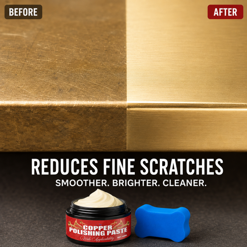 BrassShine Pro – La pâte de polissage et rénovation pour laiton & métaux