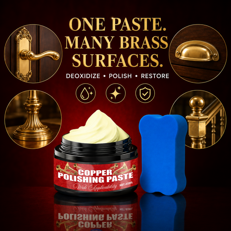 BrassShine Pro – La pâte de polissage et rénovation pour laiton & métaux